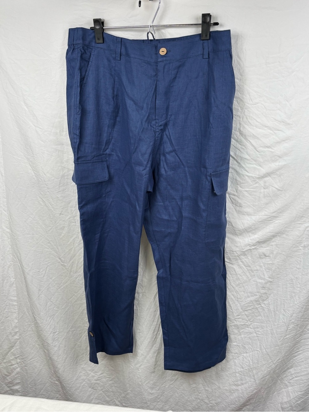 NWT Lintico women’s XL  Blue Cargo Pants - Classic lightweight Style